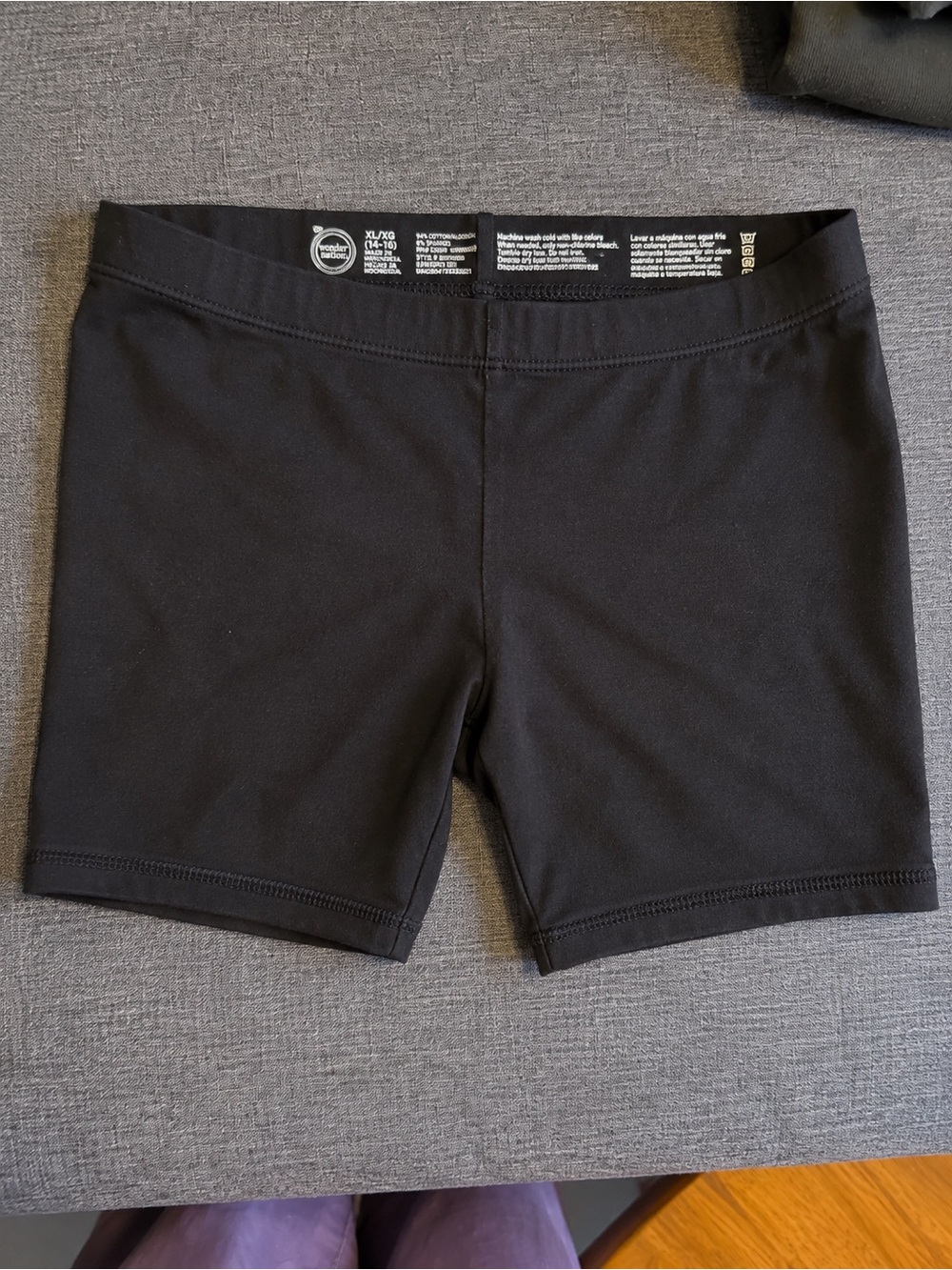 wonder nation Black Women's Bike Shorts